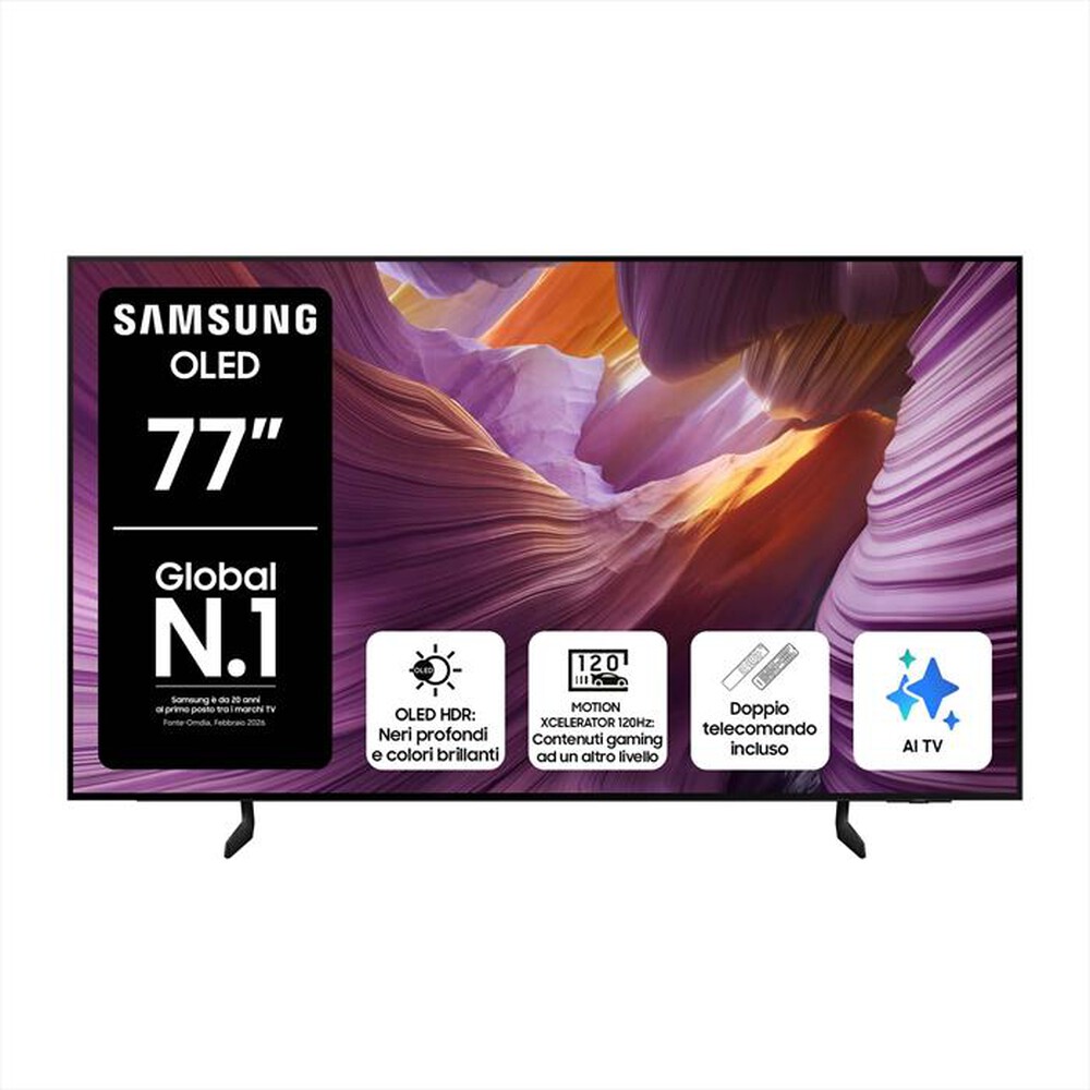 Immagine del prodotto SAMSUNG - Smart TV OLED UHD 4K 77" QE77S85FAEXZT-Graphite Black