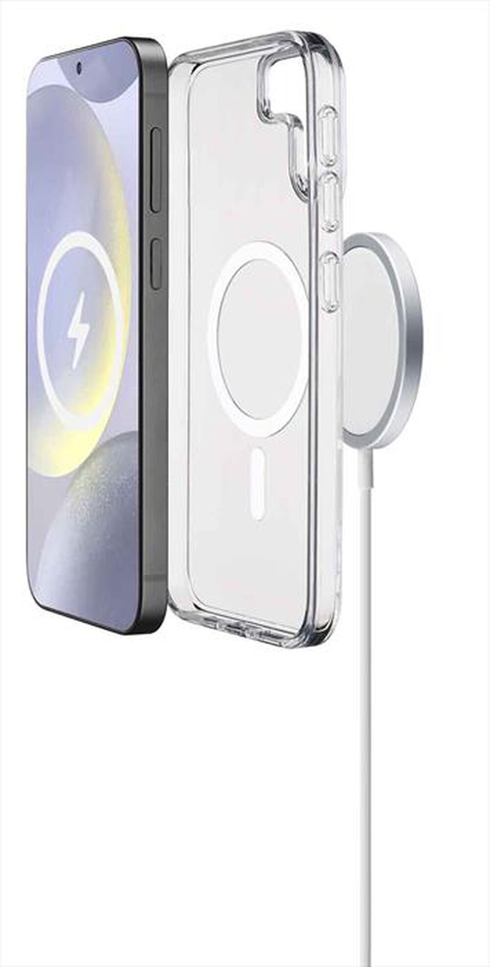 Immagine del prodotto CELLULARLINE - Custodia magnetica GLOSS MAG per Galaxy S25-Trasparente