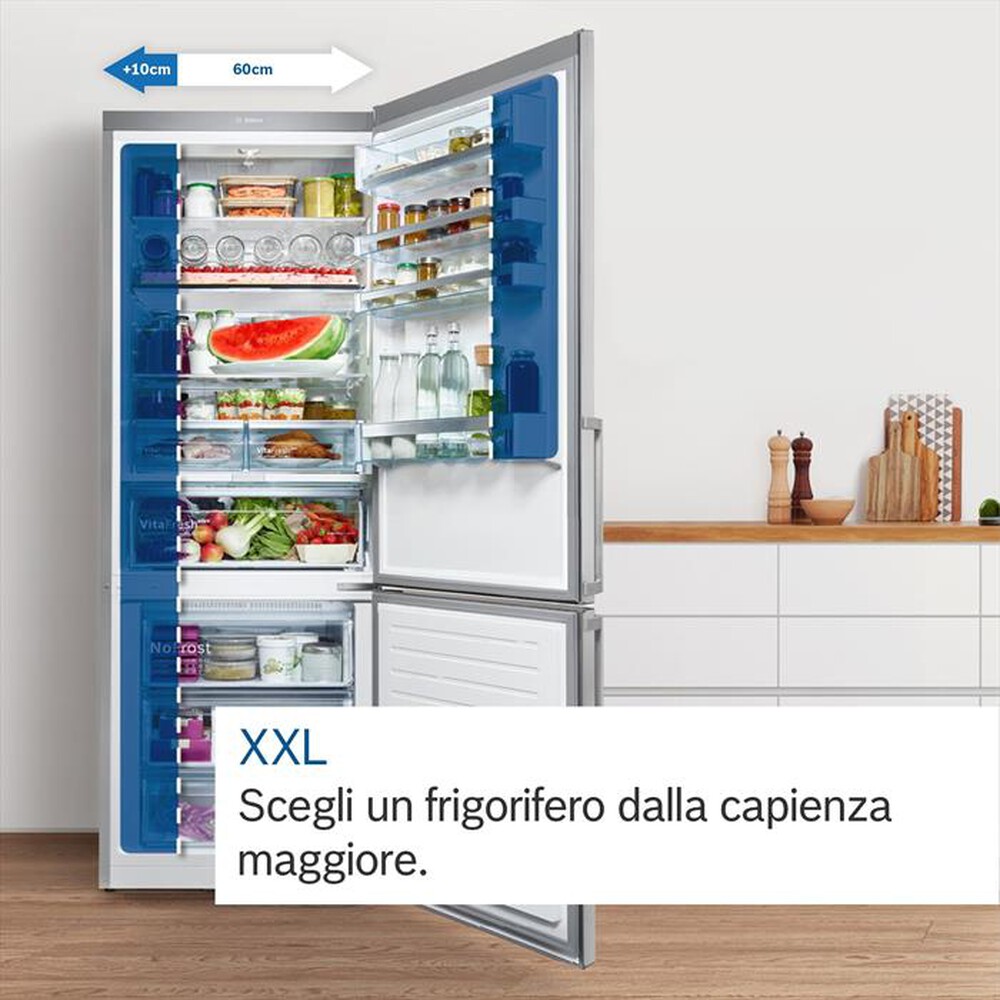 Immagine del prodotto BOSCH - Frigorifero Combinato KGN492LDF Classe D 203x70 cm-Metal look