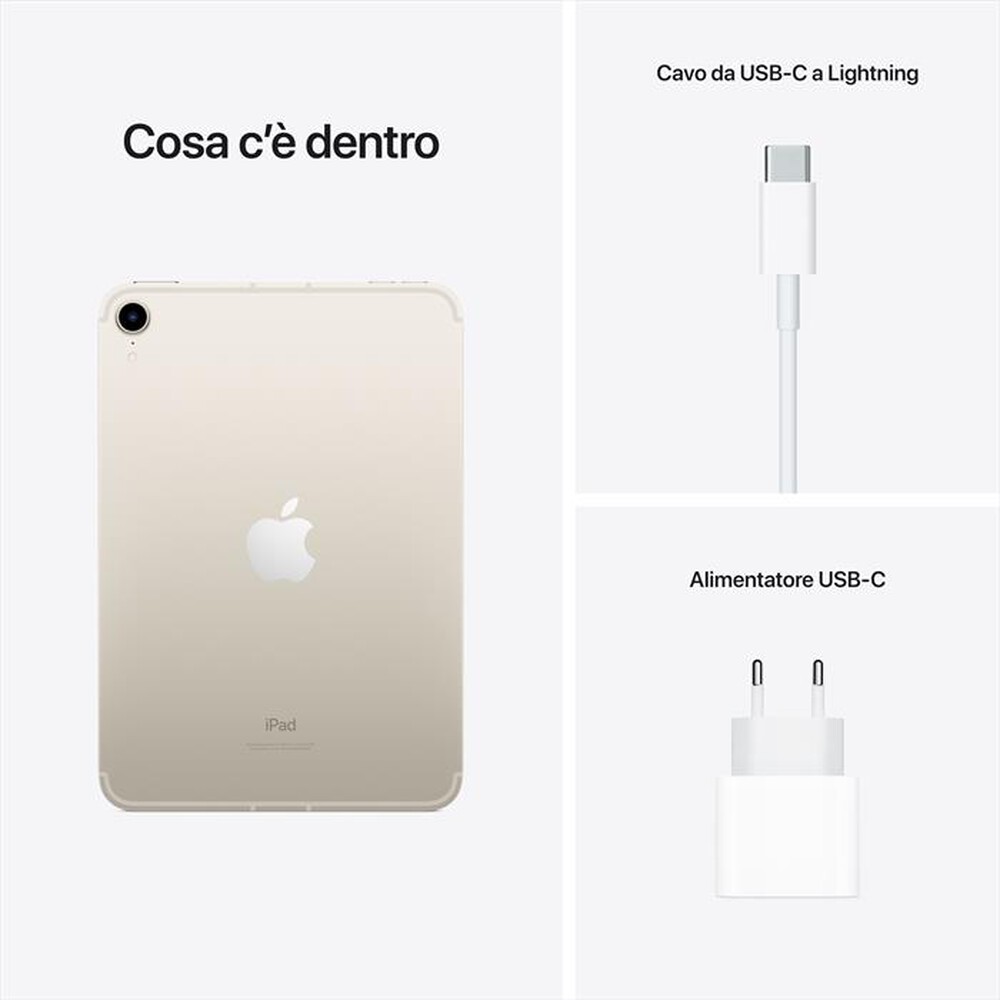 Immagine del prodotto APPLE - iPad mini Wi-Fi + Cellular 256GB-Starlight
