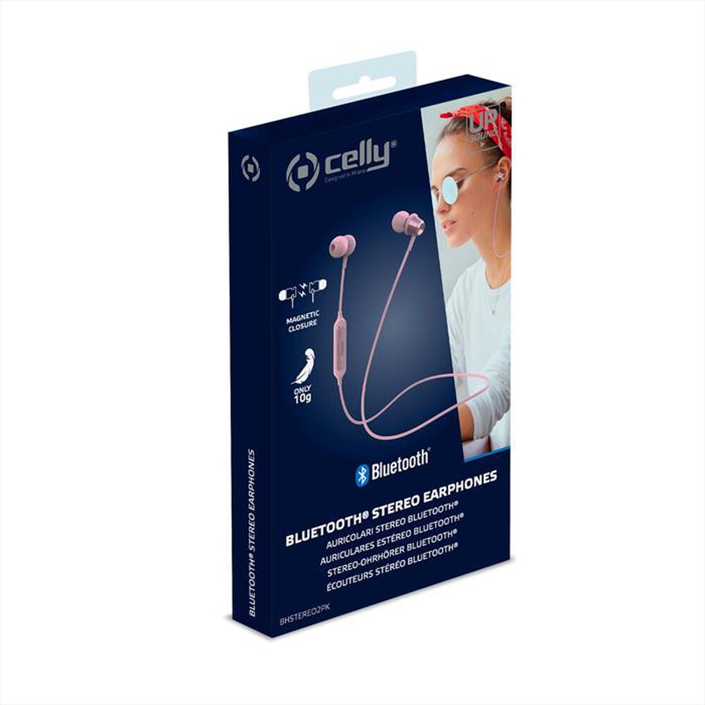 Immagine del prodotto CELLY - BHSTEREO2PK - BLUETOOTH STEREO 2 IN-EAR-Rosa/Plastica