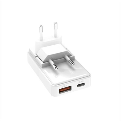 SBS - Caricatore da rete TETRGANUSBTCFOLD20W-Bianco