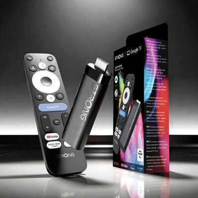 STRONG - Dispositivo di streaming 4K Google TV LEAP-NOVA-NERO