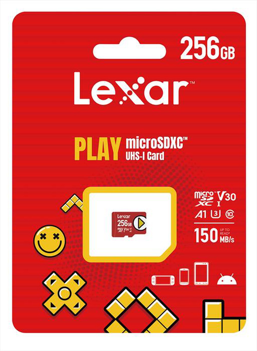 Immagine del prodotto LEXAR - 256GB PLAY MICROSDX UHS-I-Red