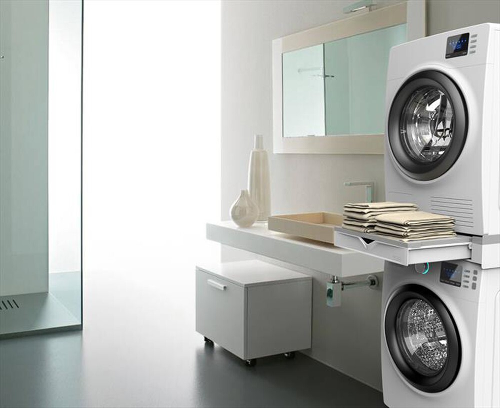 Immagine del prodotto MELICONI - Kit sovrapposizione lavatrice TORRE DUO-Tecnopolimero bianco e grigio
