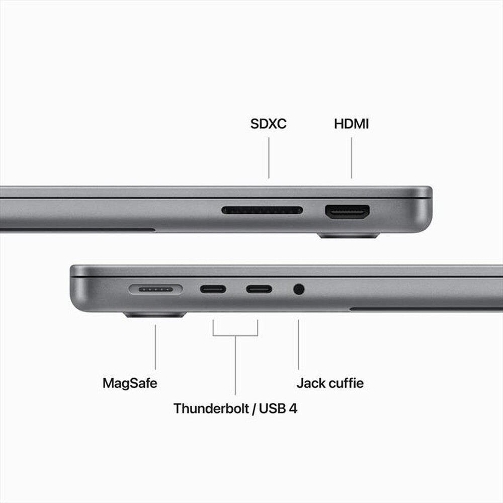 Immagine del prodotto APPLE - MACBOOK PRO 14'' M3 CORE 8 CPU 10 GPU 1TB-SpaceGrey