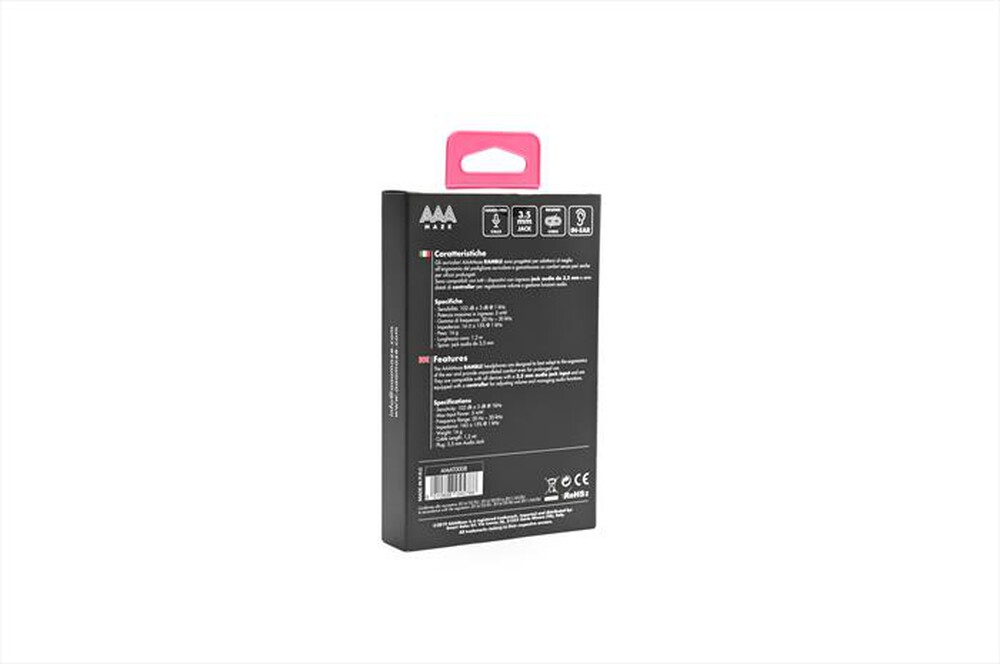 Immagine del prodotto AAAMAZE - AURICOLARI A FILO IN-EAR EA-1-Nero