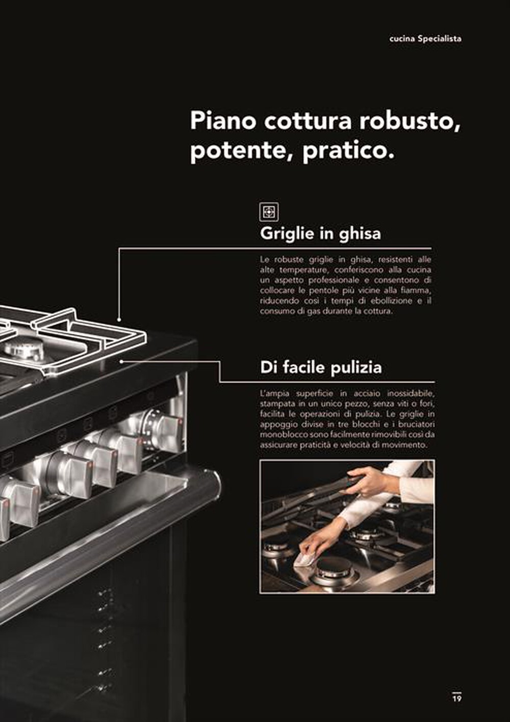 Immagine del prodotto GLEM GAS - Cucina a gas ST664MI Classe A+-Inox