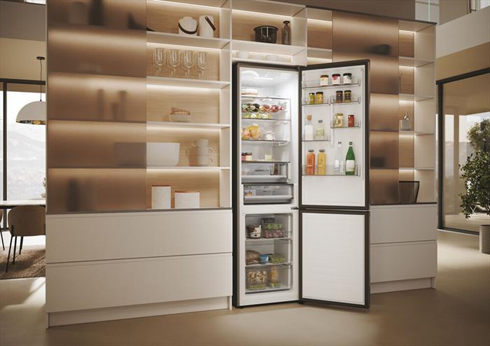 Immagine del prodotto HAIER - Frigorifero combinato HTR3518ENMX Classe C 406 lt-Nero