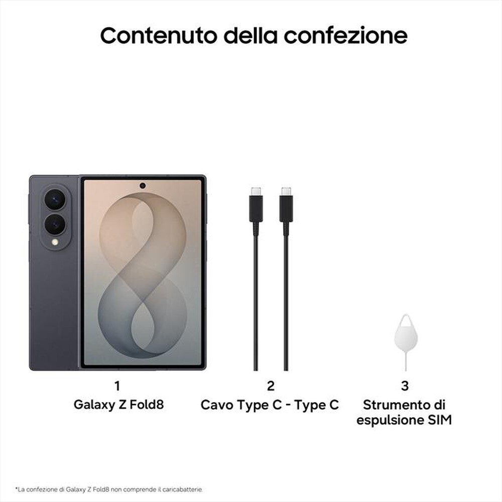 Immagine del prodotto SAMSUNG - Galaxy Z Fold8 12+512GB-Graphite