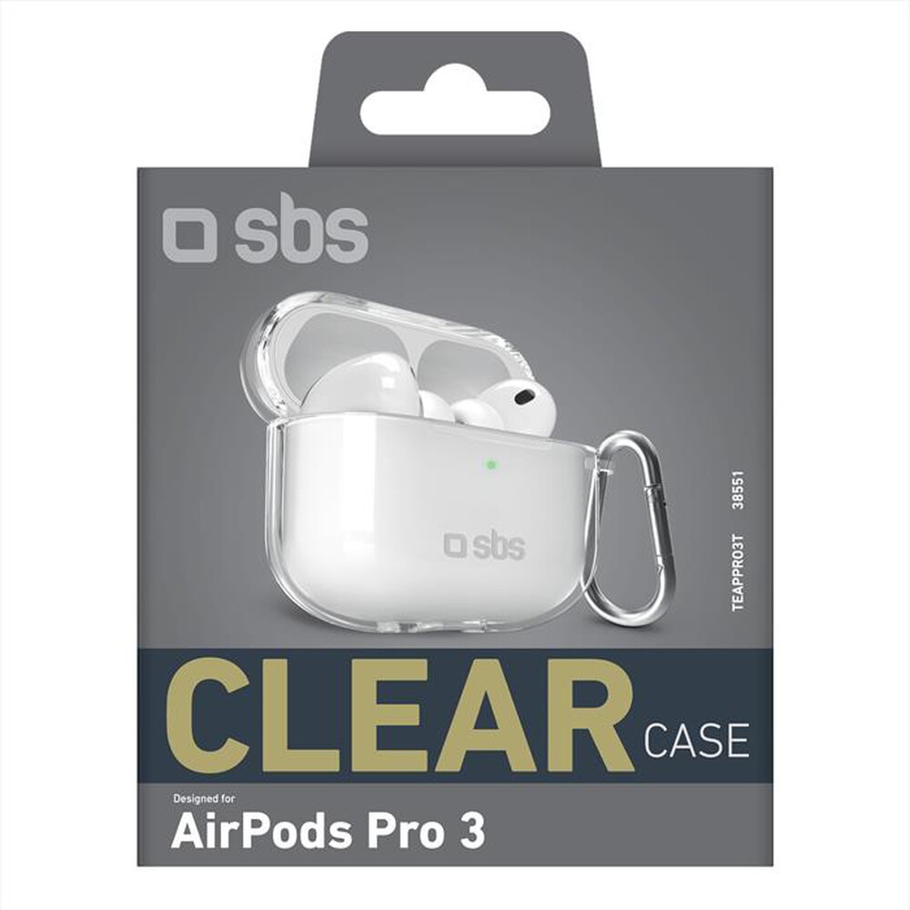 Immagine del prodotto SBS - Custodia per Apple Airpods Pro 3 e basetta-Trasparente