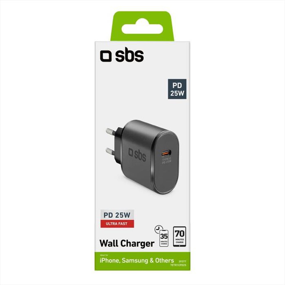 Immagine del prodotto SBS - Caricatore da rete TETR1CPD25-Nero
