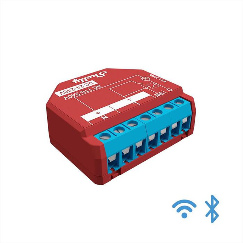 Immagine del prodotto SHELLY - Dispositivo Bluetooth e Wi-Fi PLUS 1PM-Red