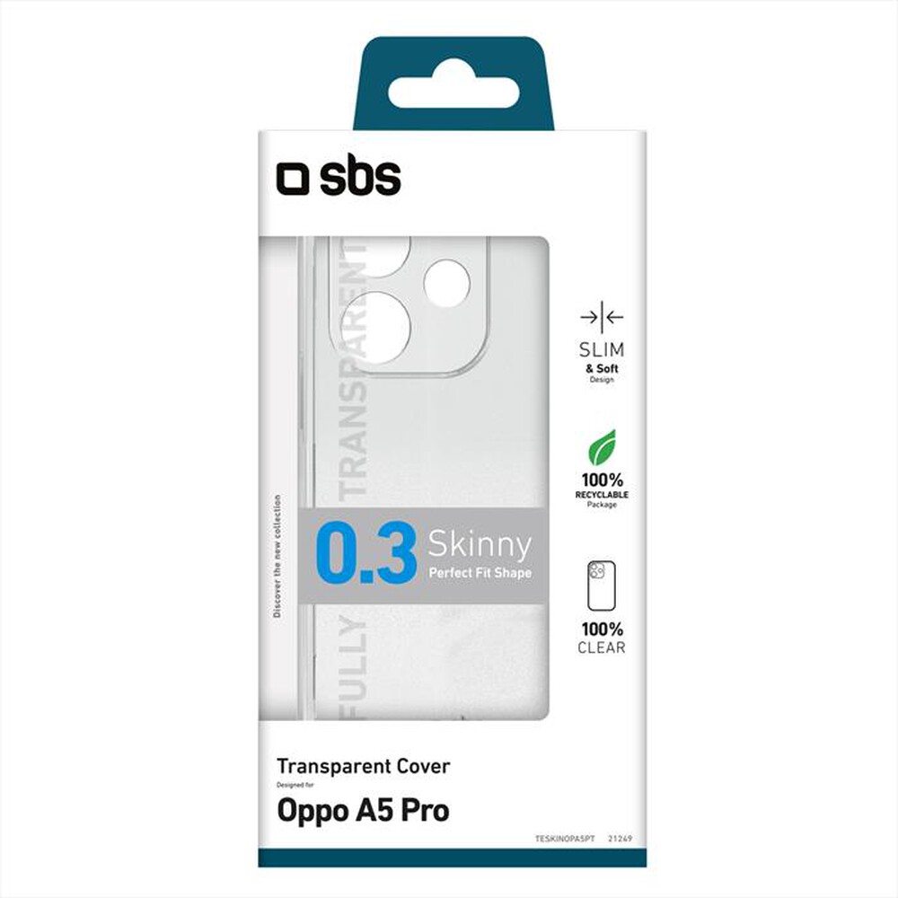 Immagine del prodotto SBS - Cover Skinny Oppo A5 Pro TESKINOPA5PT-Trasparente