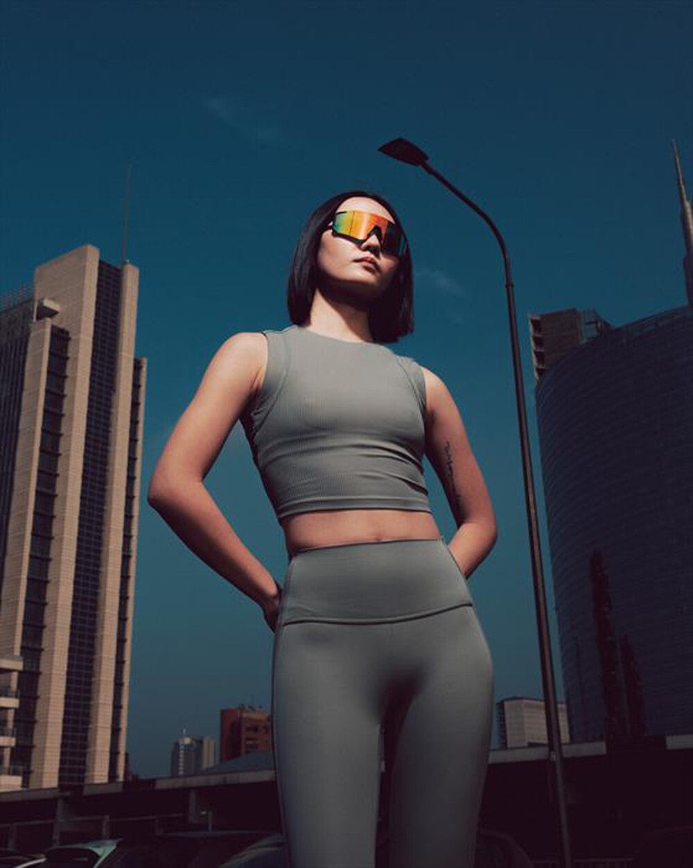Immagine del prodotto NILOX - Smartglasses sportivi GLEN con audio Open Ear-NERO/ARANCIO
