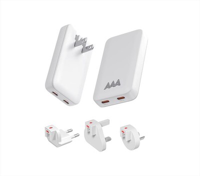 AAAMAZE - Caricatore da muro 65W 2 TYPE-C-Bianco