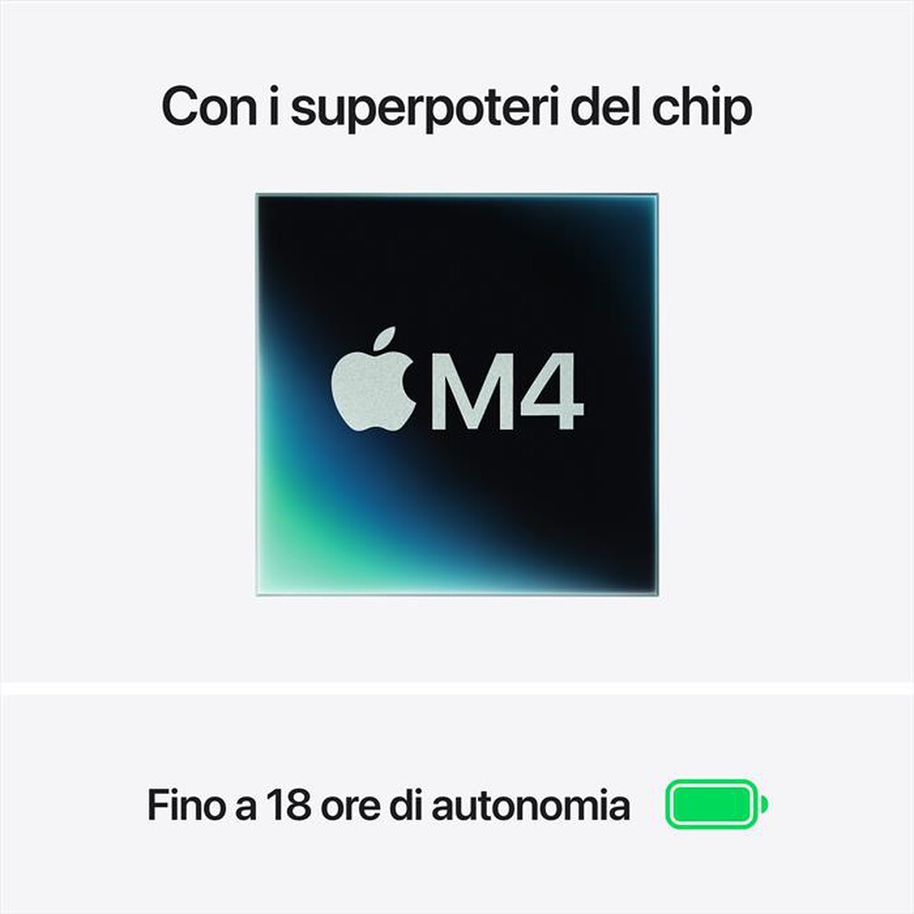 Immagine del prodotto APPLE - MacBook Air 13'' M4 10 CPU 10 GPU 24GB 512GB SSD-Argento