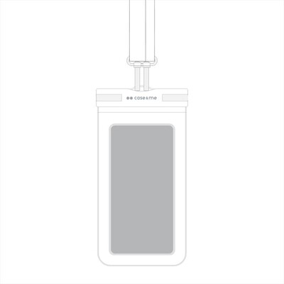 CASEME - Borsa a tracolla galleggiante per smartphone-bianco