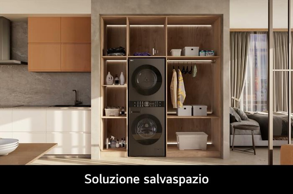 Immagine del prodotto LG - Lavasciuga WASHTOWER WT1210BBF 12/10 Kg Classe A-Platinum Black