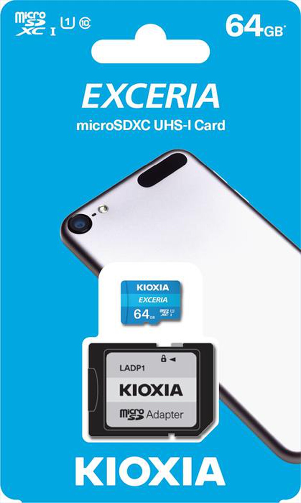 Immagine del prodotto KIOXIA - MICROSD EXCERIA MEX1 UHS-1 64GB-Azzurro
