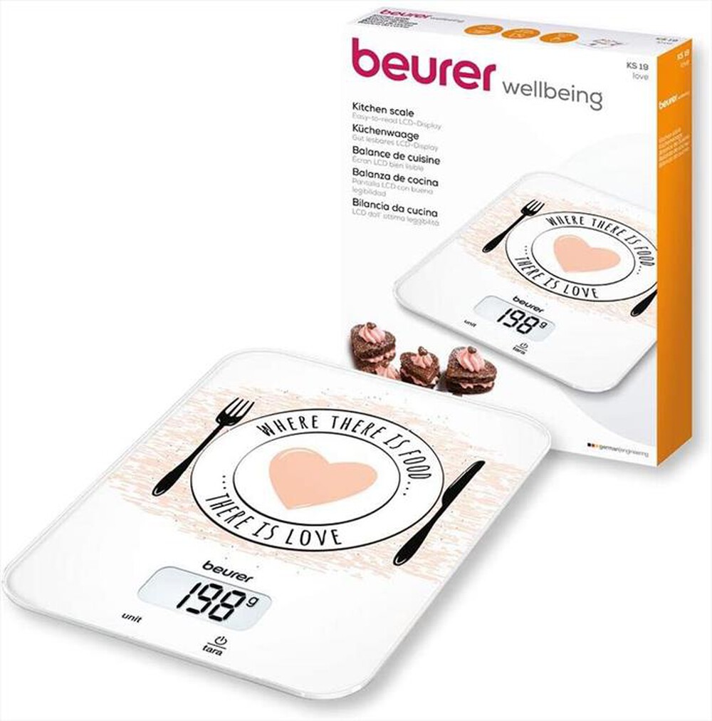 Immagine del prodotto BEURER - KS 19 FOOD LOVE Bilancia da Cucina - elettronica