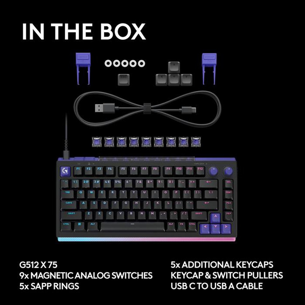 Immagine del prodotto LOGITECH - Tastiera Gaming G512 X 75-Nero