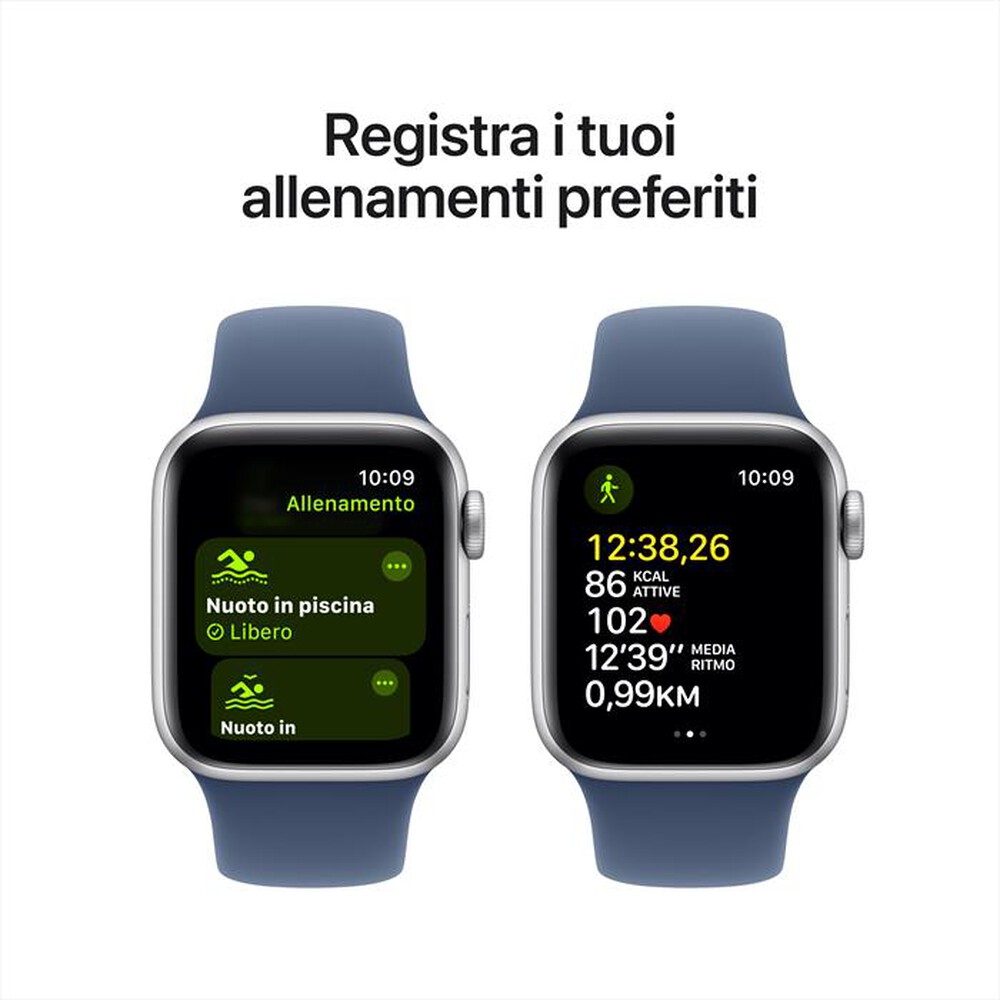 Immagine del prodotto APPLE - Watch SE GPS + Cellular 40mm Cassa Alluminio-Argento Sport Band Denim - S/M