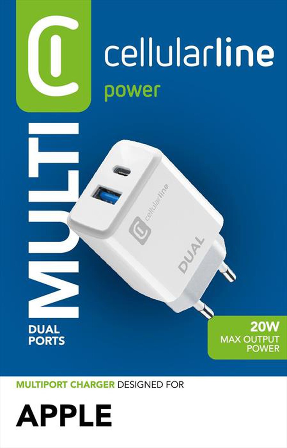 Immagine del prodotto CELLULARLINE - ACHIPHUSB2PD20WW-Bianco