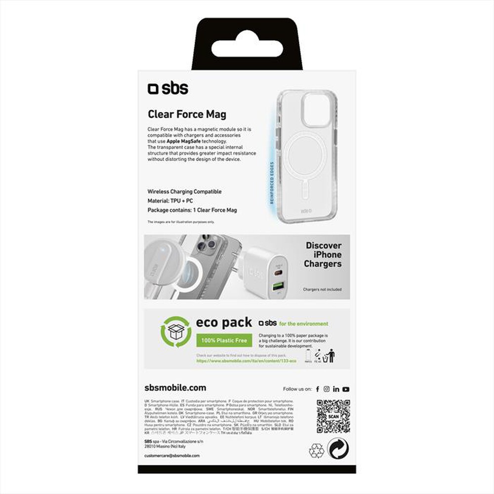 Immagine del prodotto SBS - Cover TEMAGCOVIP1467PT per iPhone 14 Pro Max-Trasparente