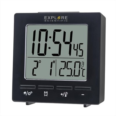 EXPLORE SCIENTIFIC - RDC1005 OROLOGIO RADIOCONTROLLATO-Black