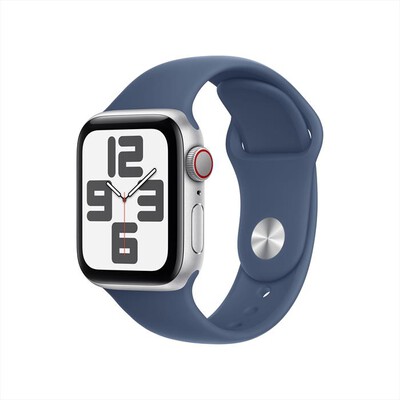 APPLE - Watch SE GPS + Cellular 40mm Cassa Alluminio-Argento Sport Band Denim - S/M