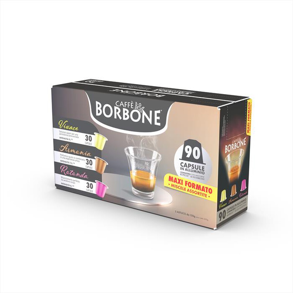 Immagine del prodotto CAFFE BORBONE - Capsule comp. Nespresso REBMIX90PZ 90 pz-Multicolore