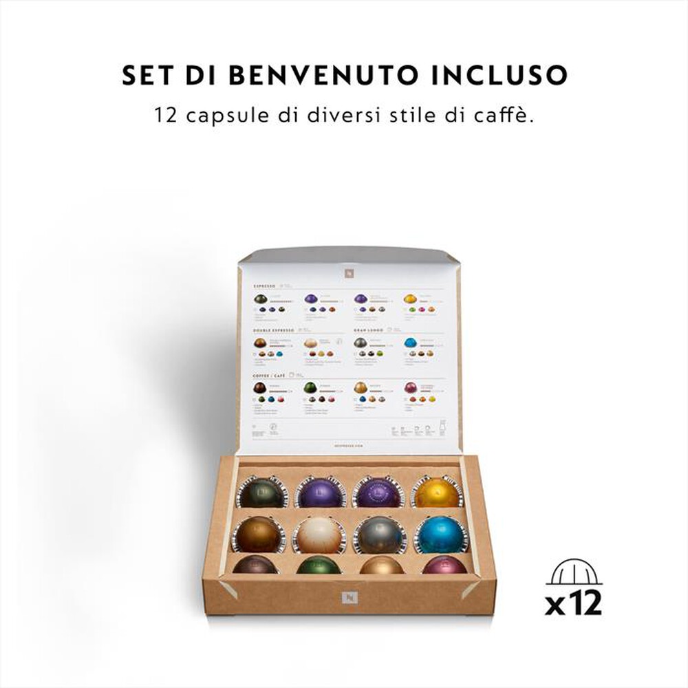 Immagine del prodotto DE LONGHI - VERTUO NEXT NESPRESSO ENV120.GY MACCHINA CAFF&Egrave;-Dark grey