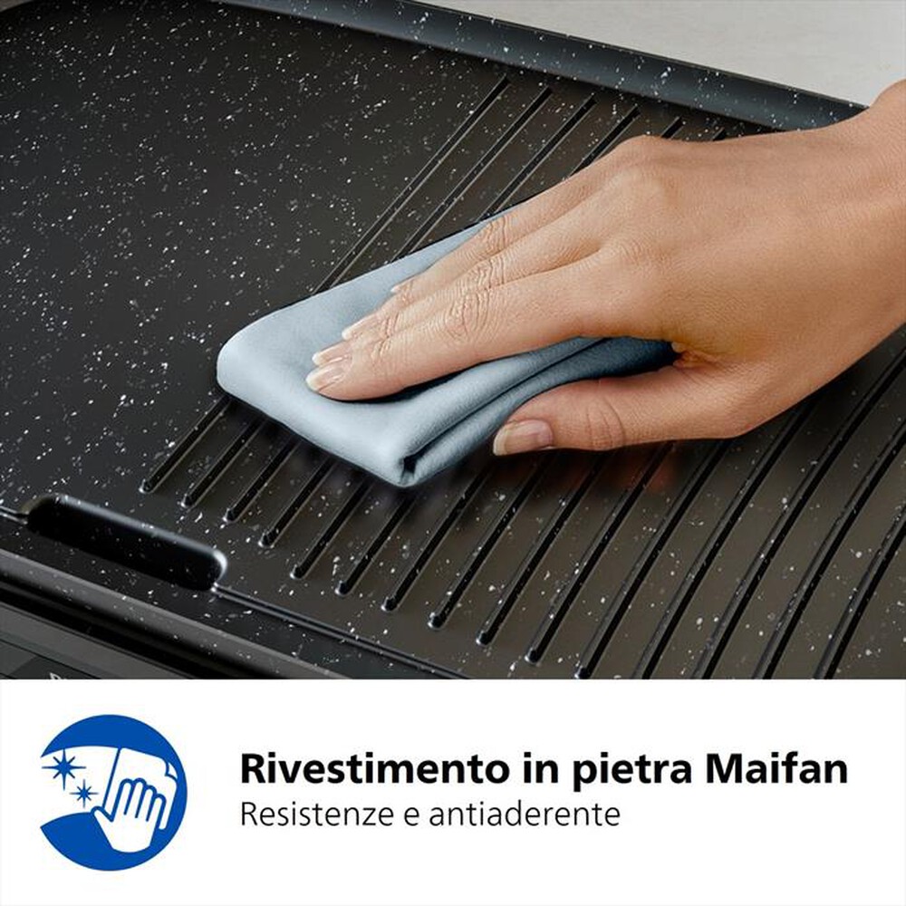 Immagine del prodotto PHILIPS - Grill da tavolo Serie 5000 HD6212/90-Alluminio