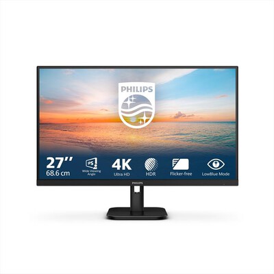 PHILIPS - Monitor LCD UHD 4K 27" 27E1N1800A/00-nero