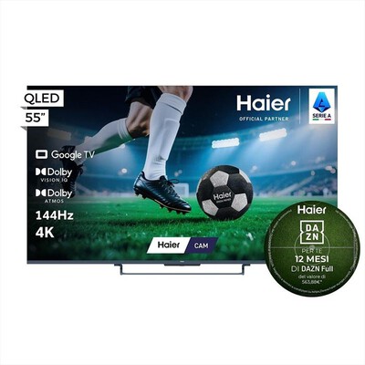 HAIER - Smart TV QLED UHD 4K 55" H55S90GUX-Nero