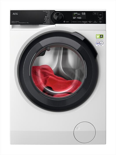 AEG - Lavatrice LR8H94UGB 9 Kg Classe A-Bianco/obl&ograve; nero