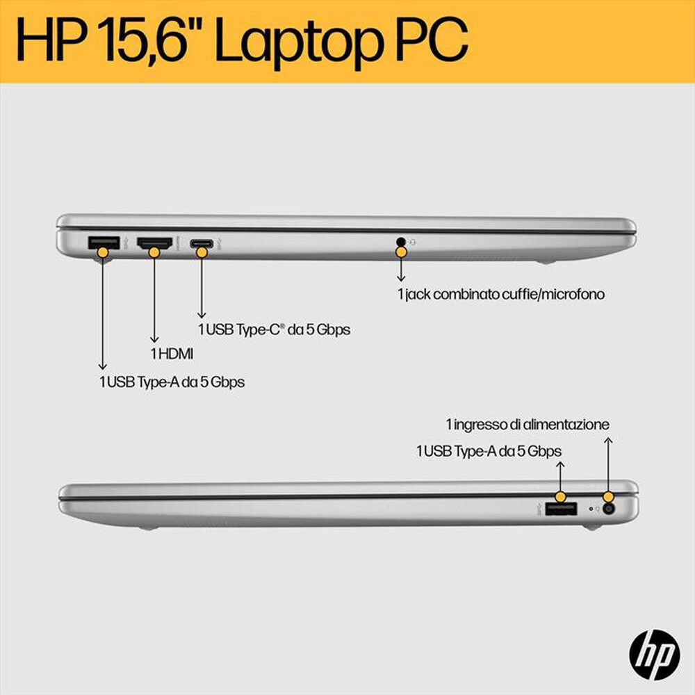 Immagine del prodotto HP - Laptop 15-FC0080NL Windows 11 Home 15.6"-Natural Silver