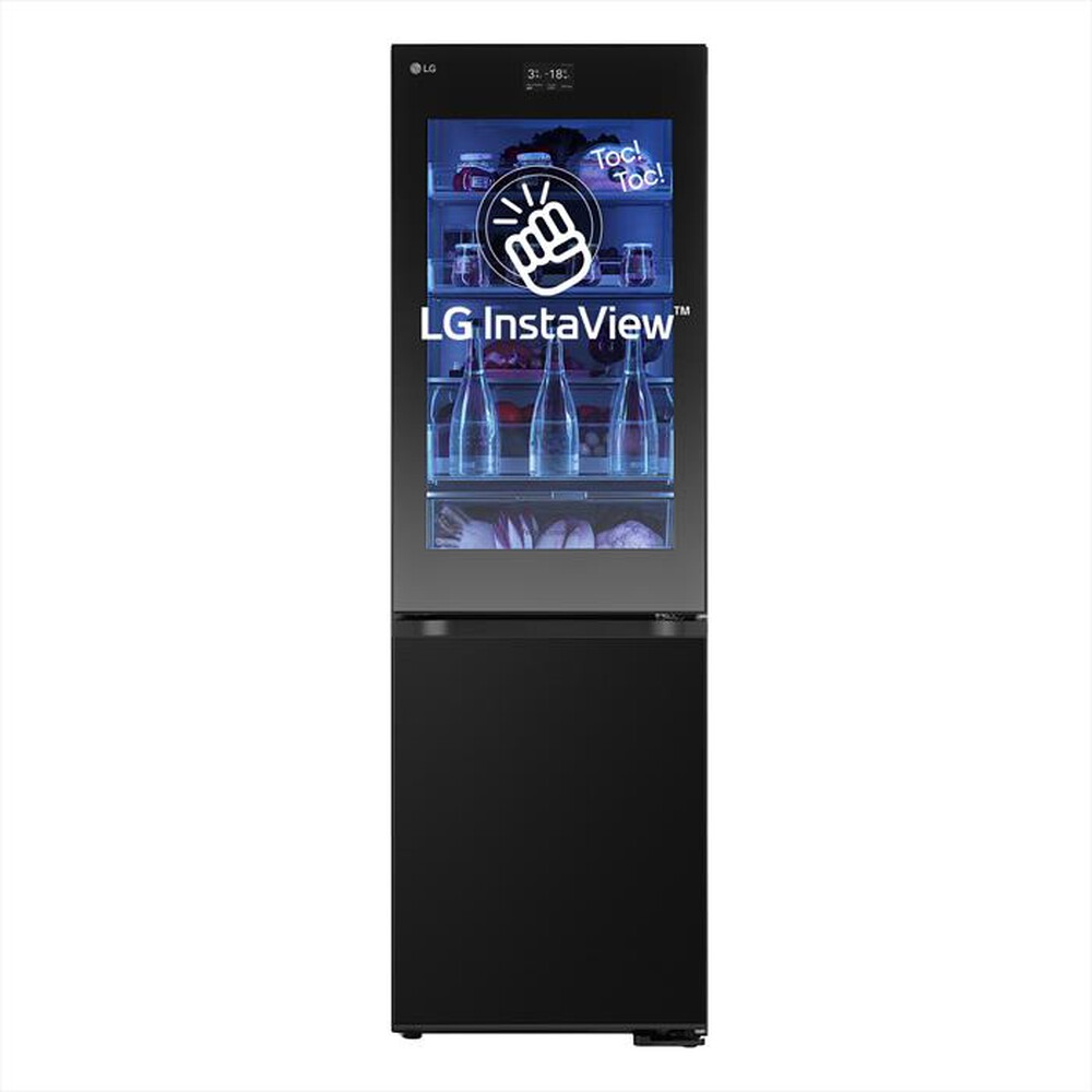 Immagine del prodotto LG - Frigorifero combinato GBG7190CEV Classe C 349L-Black