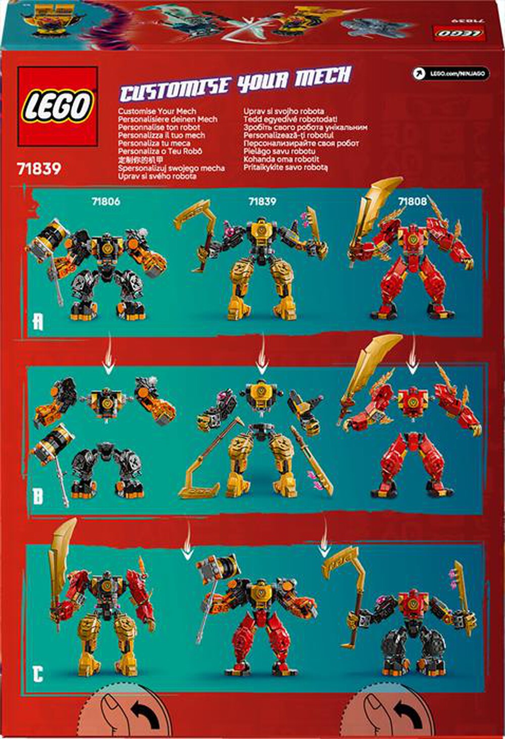 Immagine del prodotto LEGO - NINJAGO Battle Mech Spinjitzu di Arin 71839