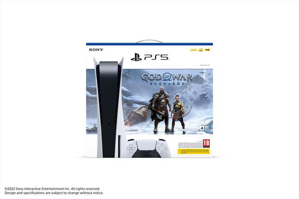 Immagine del prodotto SONY COMPUTER - PS5 STANDARD C + GOD OF WAR: RAGNAROK VCH