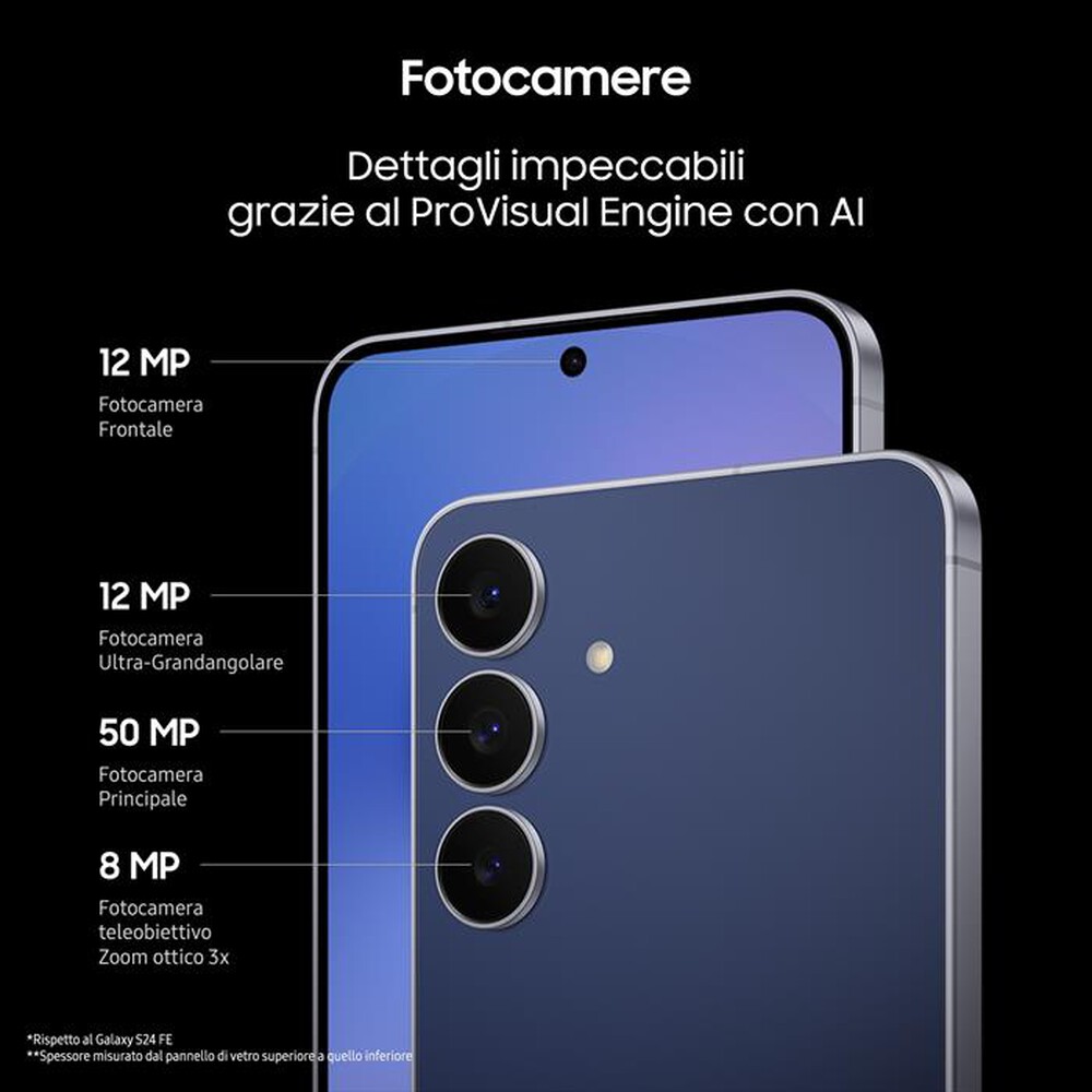Immagine del prodotto SAMSUNG - Galaxy S25 FE 8+256GB-Jet Black