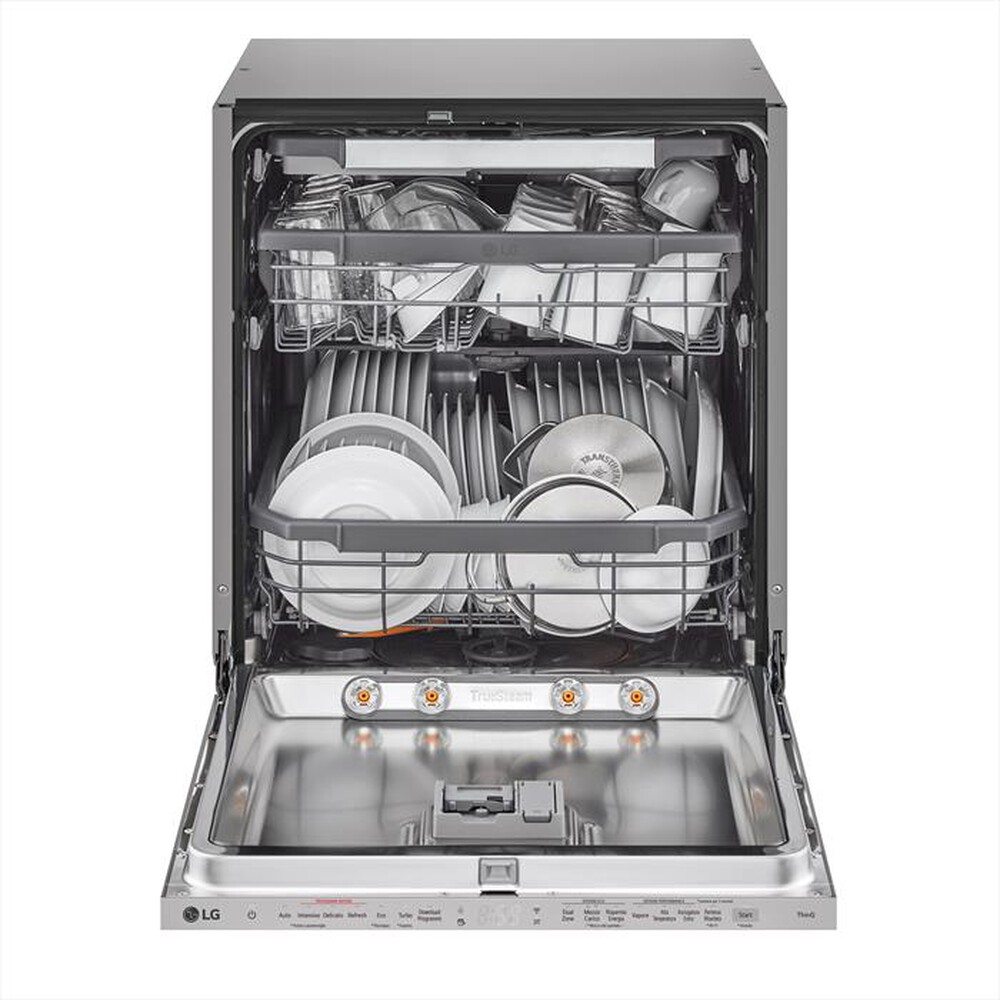LG - Lavastoviglie QUADWASH DB365TXS Classe B 10coperti-Acciaio inossidabile
