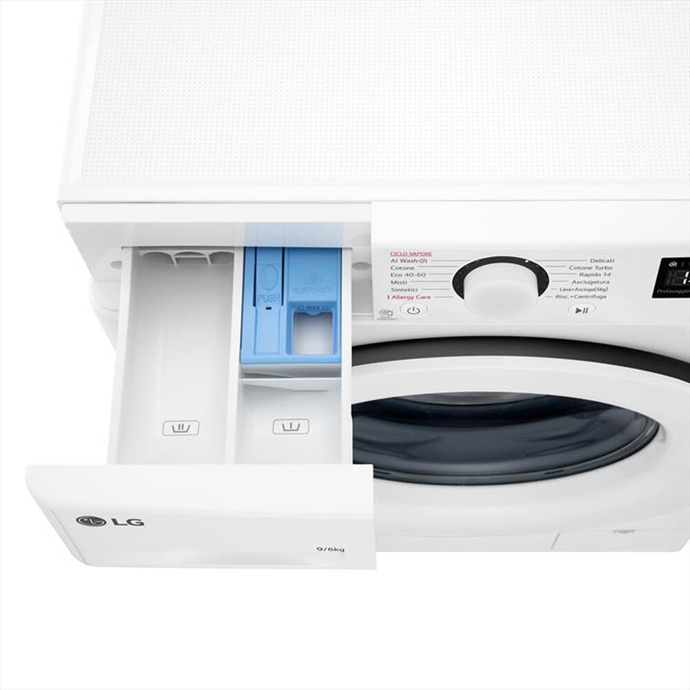 Immagine del prodotto LG - Lavasciuga AI DD D4R3009NSWW 9/6 Kg Classe A-Bianca