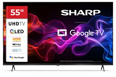 SHARP - Smart TV 55" 4K QLED 55HP5765E-Nero