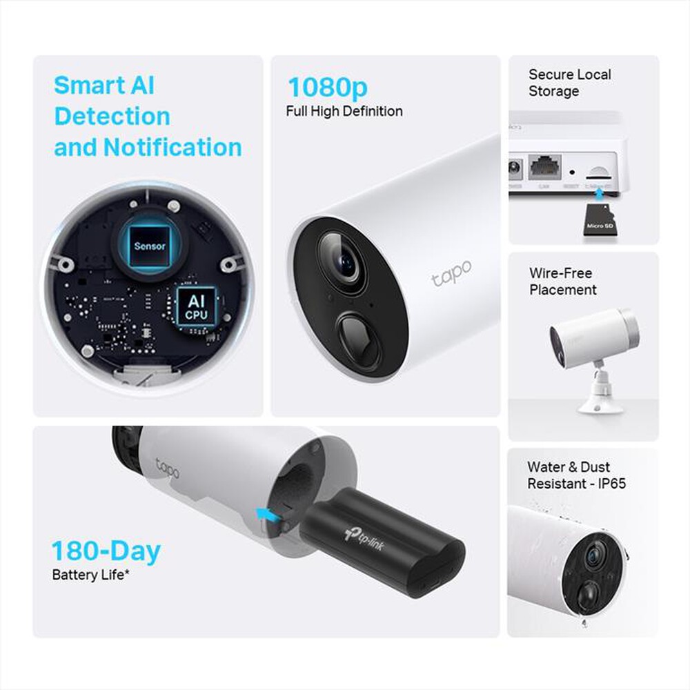 Immagine del prodotto TP-LINK - TAPO C400S2 SMART WIRE-FREE SECURITY CAMERA SYSTEM