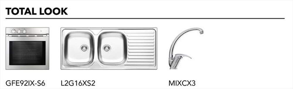 Immagine del prodotto GLEM GAS - Piano cottura a gas GT755IX 5 fuochi 68,5cm-Inox