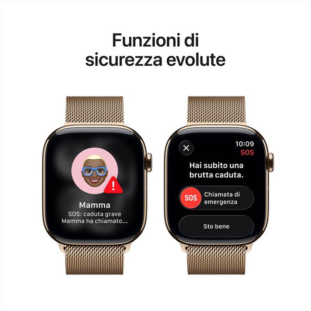 Immagine del prodotto APPLE - Watch Series 11 GPS + Cellular 46mm Titanio-Oro - Loop Milanese Oro - S/M
