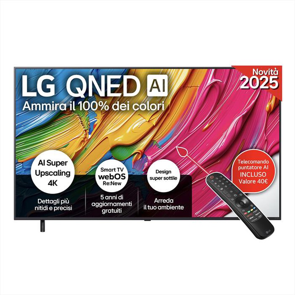 Immagine del prodotto LG - Smart TV QNED AI UHD 4K 65" 65QNED80A6A-Nero