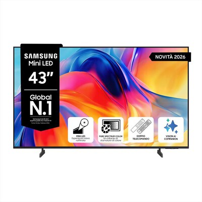 SAMSUNG - Smart TV Mini LED 4K AI 43" UE43M70HAUXZT-Titan Black